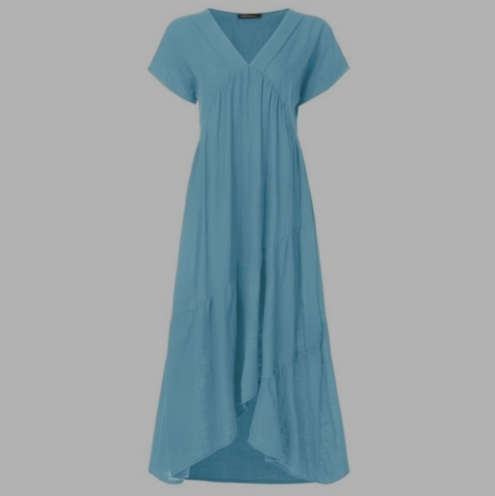 Zanzea Maxi Dress Light Blue